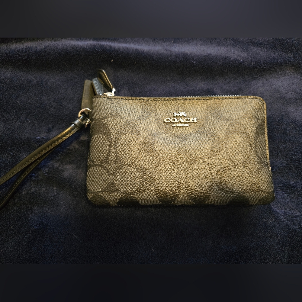 Coach Black Wristlet